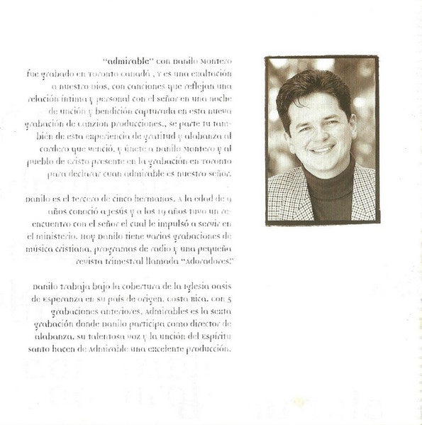 Danilo Montero : Admirable (CD, Album)