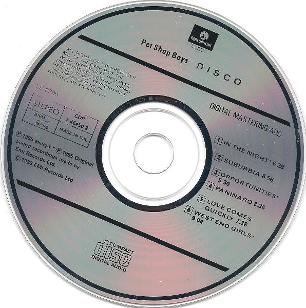 Pet Shop Boys : Disco (CD, Comp)