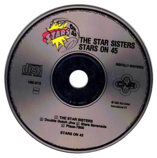 Stars On 45 Proudly Presents The Star Sisters : Tonight 20.00 Hrs (CD, Album, RE)