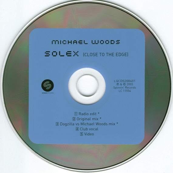 Michael Woods : Solex (Close To The Edge) (CD, Single, Enh)