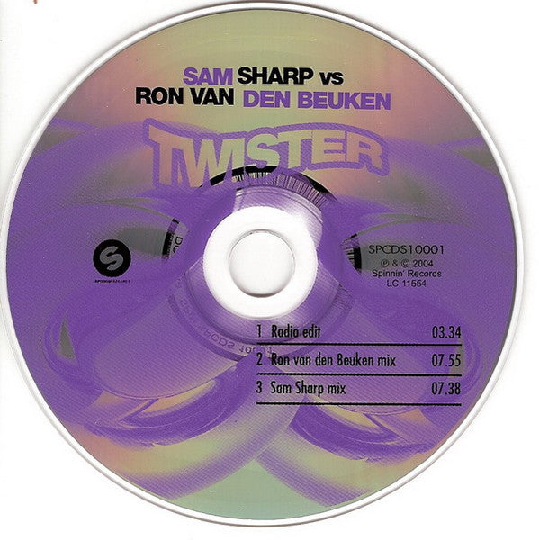Sam Sharp Vs Ron van den Beuken : Twister (CD, Single)