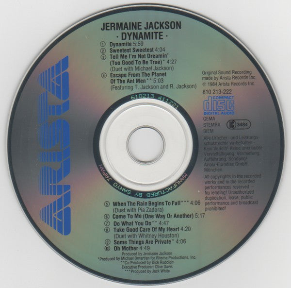 Jermaine Jackson : Dynamite (CD, Album)