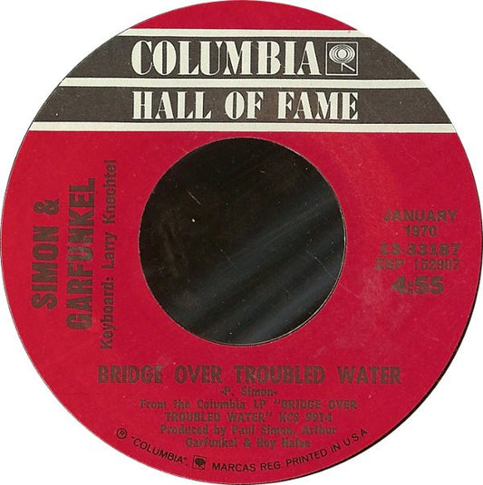 Simon & Garfunkel : Bridge Over Troubled Water / Cecilia (7", RE, Styrene, Ter)