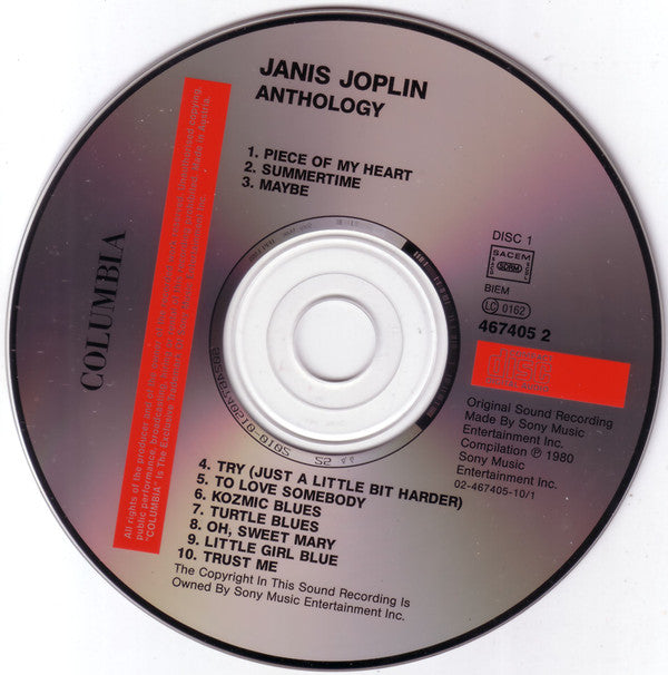 Janis Joplin : Anthology (2xCD, Comp, RE)