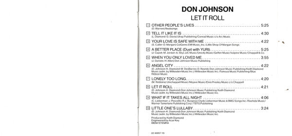 Don Johnson : Let It Roll (CD, Album, RE)