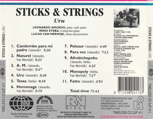 Sticks & Strings : Uru (CD, Album)