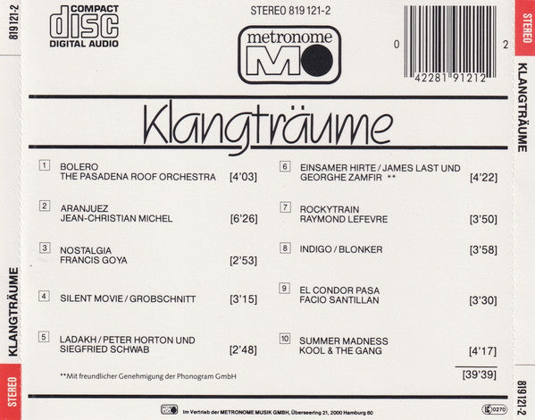 Various : Klangträume (CD, Comp)