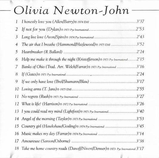 Olivia Newton-John : Simply The Best -  I Honestly Love You - Her Greatest Hits (CD, Comp)