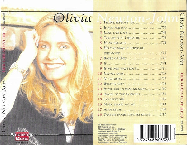 Olivia Newton-John : Simply The Best -  I Honestly Love You - Her Greatest Hits (CD, Comp)
