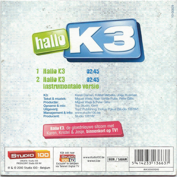 K3 : Hallo K3 (CD, Single)