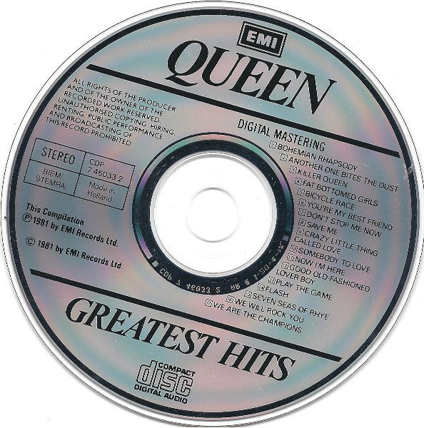 Queen : Greatest Hits (CD, Comp, RE)