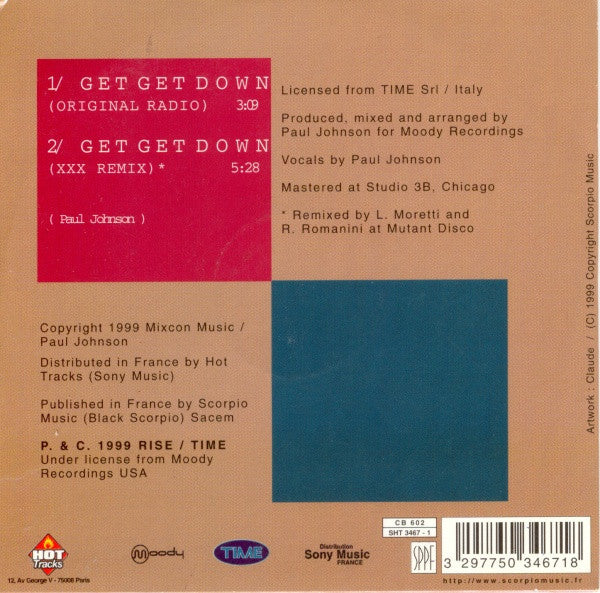 Paul Johnson : Get Get Down (CD, Single, Car)