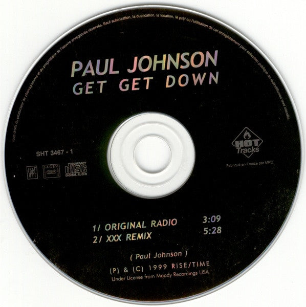 Paul Johnson : Get Get Down (CD, Single, Car)