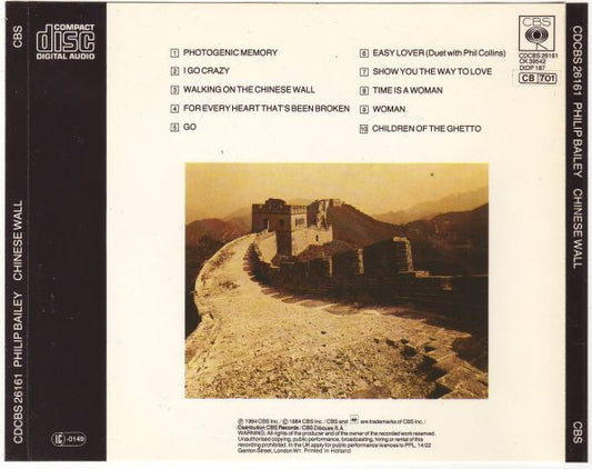 Philip Bailey : Chinese Wall (CD, Album, RP)