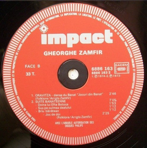 Gheorghe Zamfir : Gheorghe Zamfir (LP, Comp, RE)