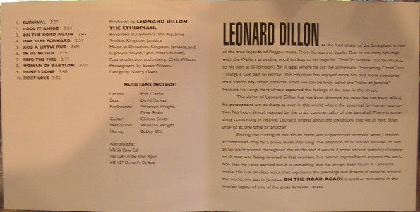 Leonard Dillon : On The Road Again (CD, Album, RE)