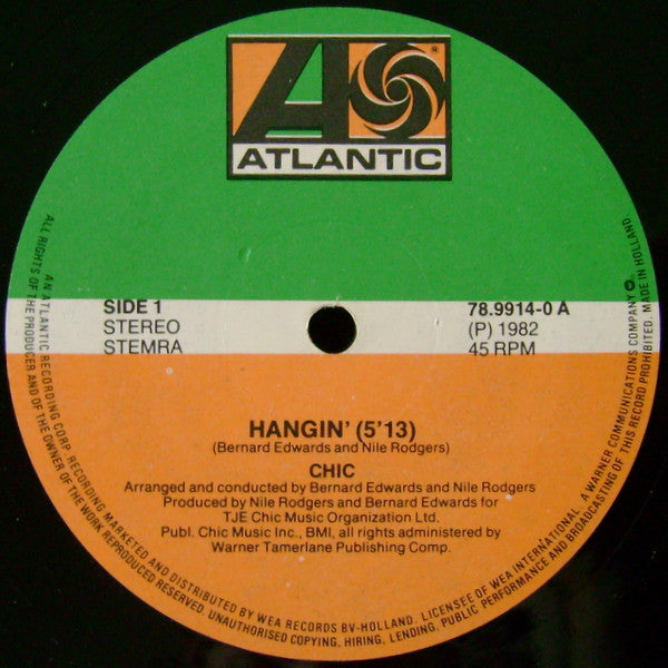 Chic : Hangin' (12", Maxi)