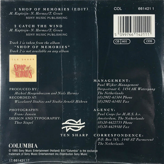 Ten Sharp : Shop Of Memories (CD, Single)