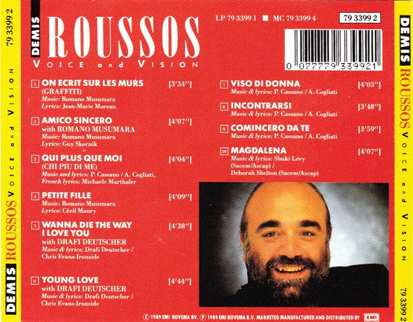 Demis Roussos : Voice And Vision (CD, Album)