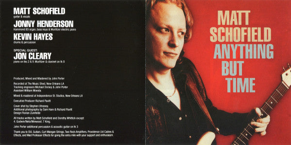 Matt Schofield : Anything But Time (CD, Album)