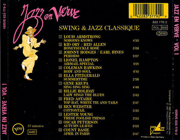 Various : Jazz En Verve Vol. 1 (CD, Comp)
