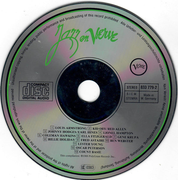 Various : Jazz En Verve Vol. 1 (CD, Comp)