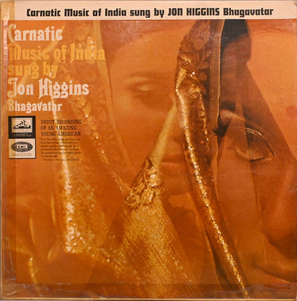 Jon B. Higgins : Jon Higgins Sings Carnatic Music Vol. 2 (LP, Album)