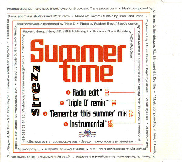 Strezz (2) : Summertime (CD, Single)