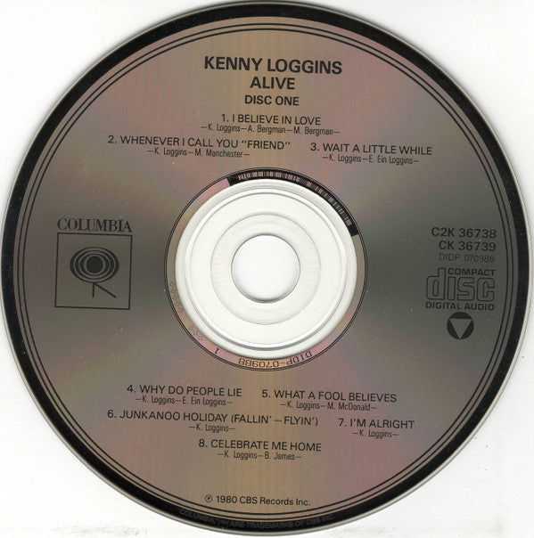 Kenny Loggins : Alive (2xCD, Album, RE)