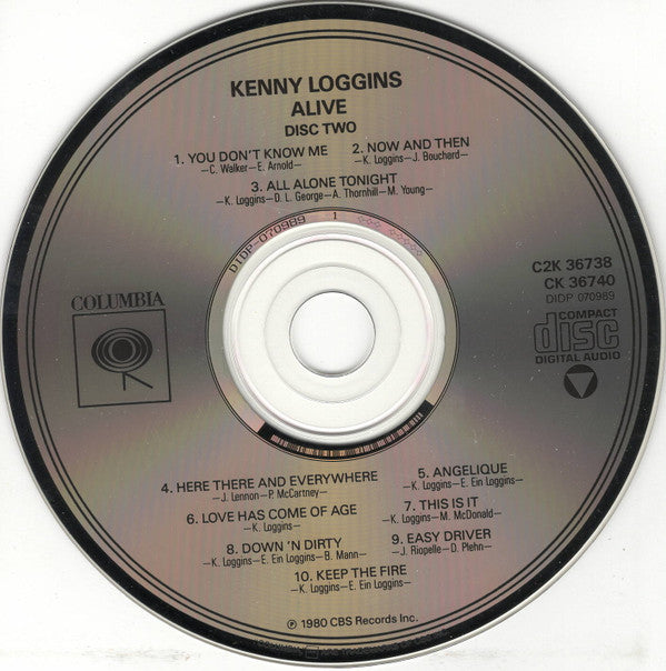 Kenny Loggins : Alive (2xCD, Album, RE)