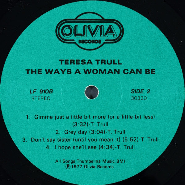 Teresa Trull : The Ways A Woman Can Be (LP)