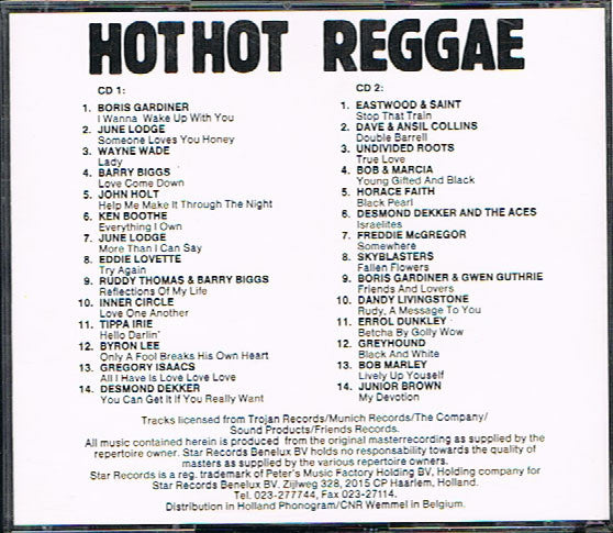 Various : Hot Hot Reggae (2xCD, Comp)