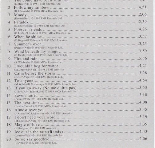 Sheena Easton : 20 Great Love Songs (CD, Comp)