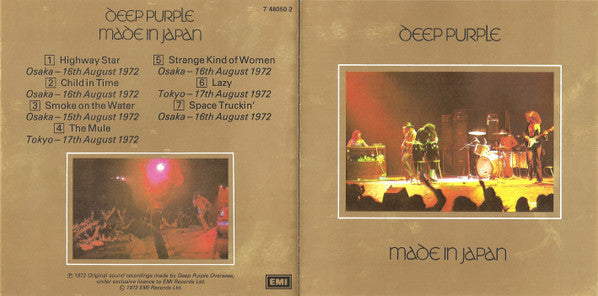 Deep Purple : Made In Japan (CD, Album, RE)