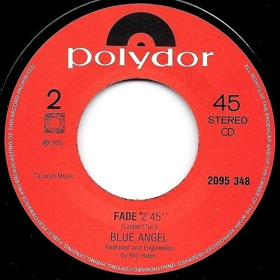 Blue Angel (3) : I Had A Love (7", Single)