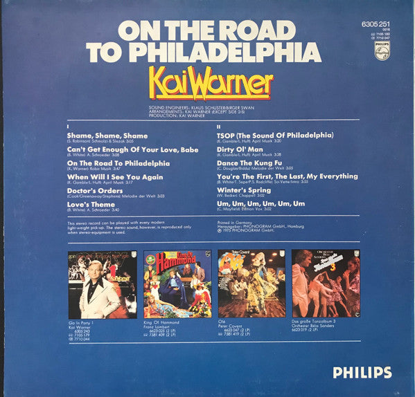 Kai Warner : On The Road To Philadelphia (LP, Album)