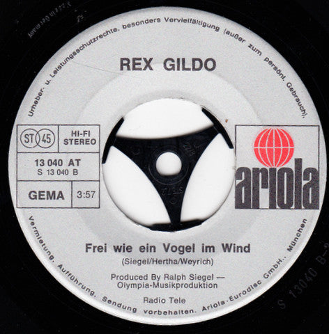 Rex Gildo : Der Sommer Ist Vorbei (7", Single)