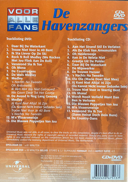 De Havenzangers : Voor Alle Fans (CD + DVD, Ste)