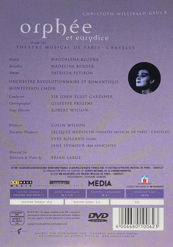 Chr. W. Gluck* : Orpheus Und Eurydike (DVD-V, PAL)