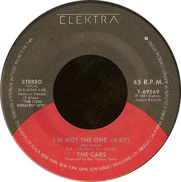The Cars : I'm Not The One (7")