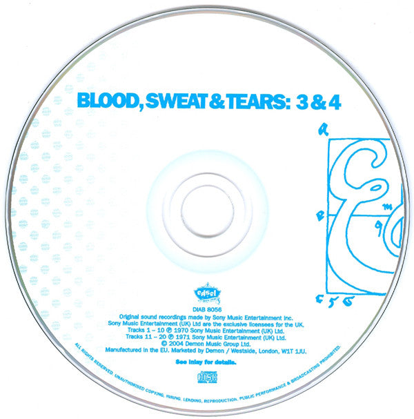 Blood, Sweat And Tears : 3 & 4 (CD, Comp, RE)