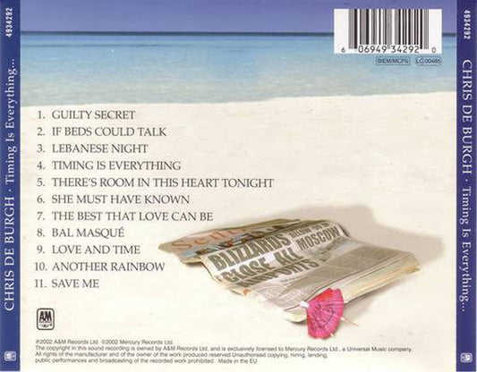 Chris de Burgh : Timing Is Everything... (CD, Album)
