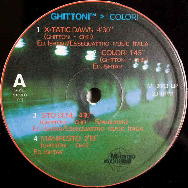 Stefano Ghittoni : Colori (Versione Strumentale) (2x12")