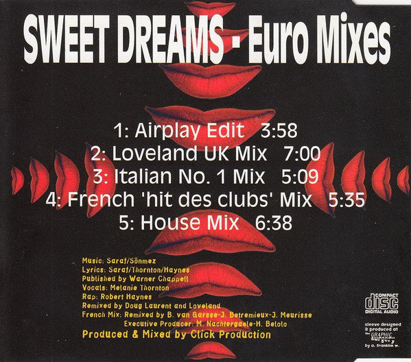 La Bouche : Sweet Dreams (Euro Mixes) (CD, Maxi)