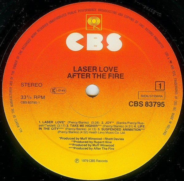 After The Fire : Laser Love (LP, Album)