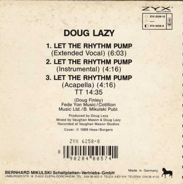 Doug Lazy : Let The Rhythm Pump (CD, Maxi)