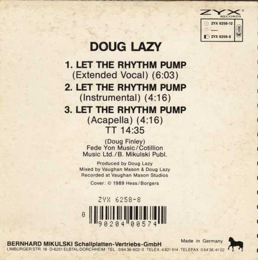 Doug Lazy : Let The Rhythm Pump (CD, Maxi)