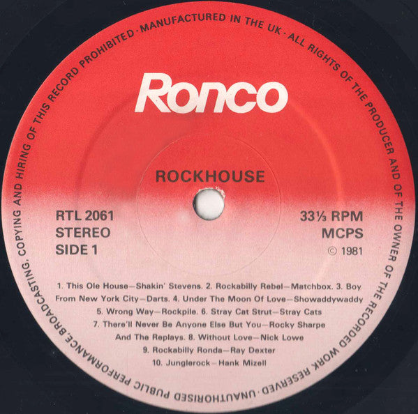 Various : Rock House (LP, Album, Comp)