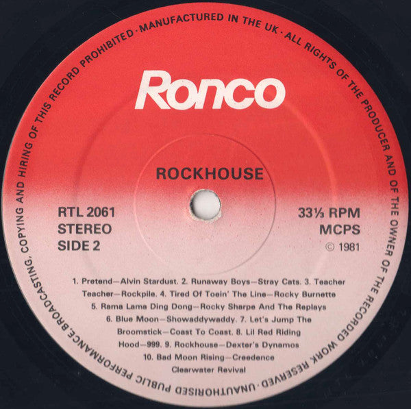 Various : Rock House (LP, Album, Comp)