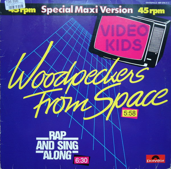 Video Kids : Woodpeckers From Space (12", Maxi)